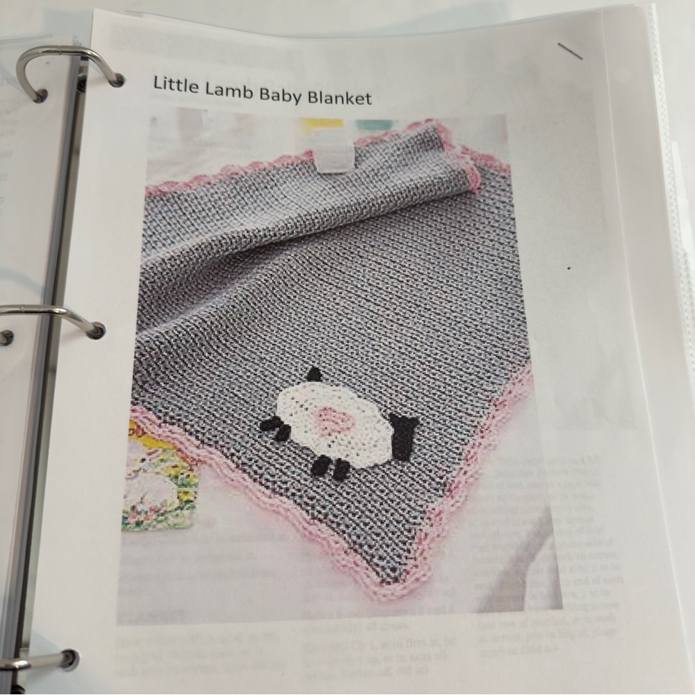Crochet Project Binder With Over 40 Patterns - Picture 9 of 11